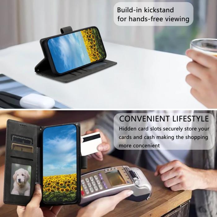 OEM - Samsung Galaxy S26 Plånboksfodral Imprägnat Konstläder - Grå