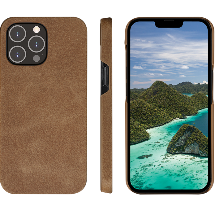 UTGATT1 - Dbramante iPhone 14 Pro Max Plånboksfodral Lynge - Tan