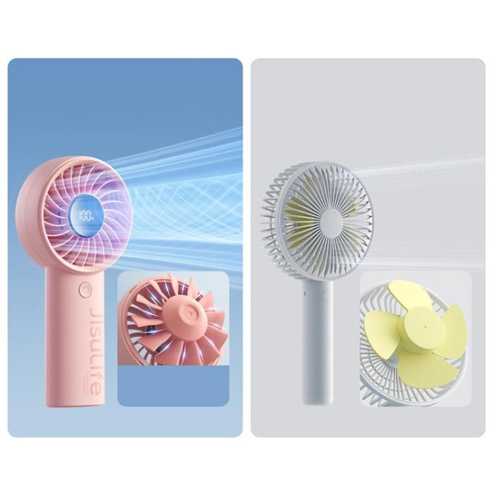 Jisulife - Jisulife Bärbar USB Handfläkt 3600 mAh Fan Life4 - Rosa