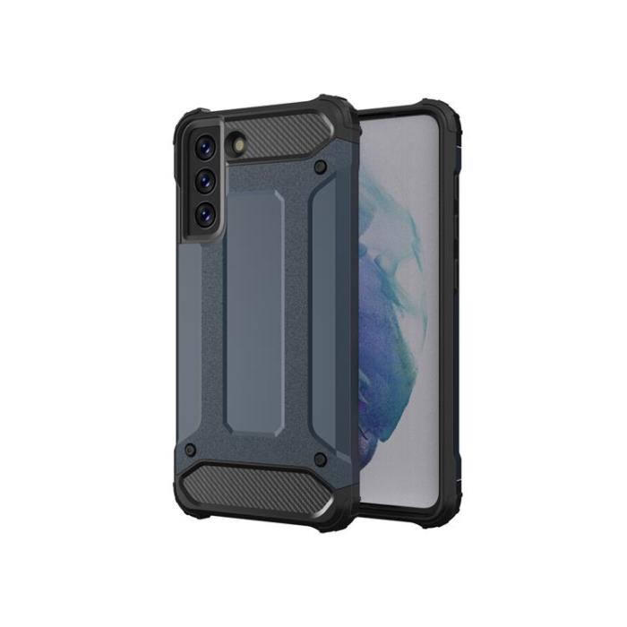 UTGATT1 - Hybrid Armor Skal Galaxy S21 FE - Blå