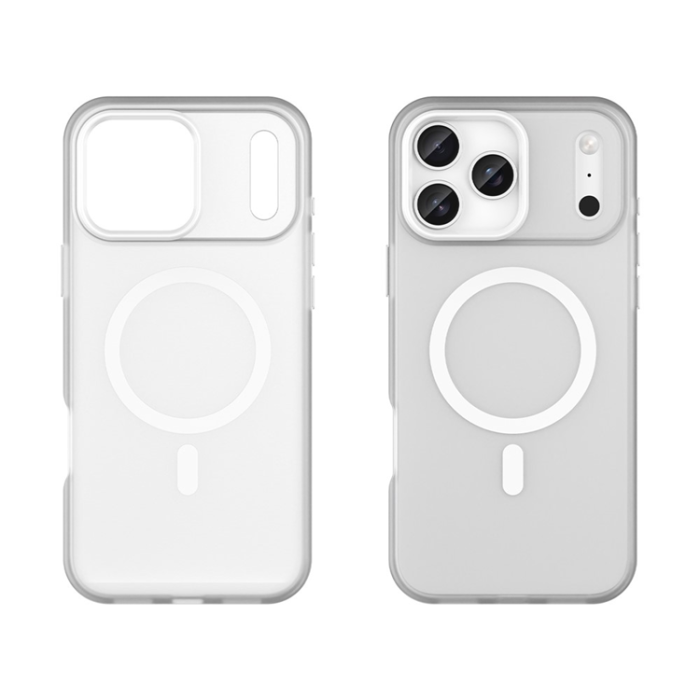 A-One Brand - iPhone 17 Pro Mobilskal MagSafe Slim Matte Translucent - Vit