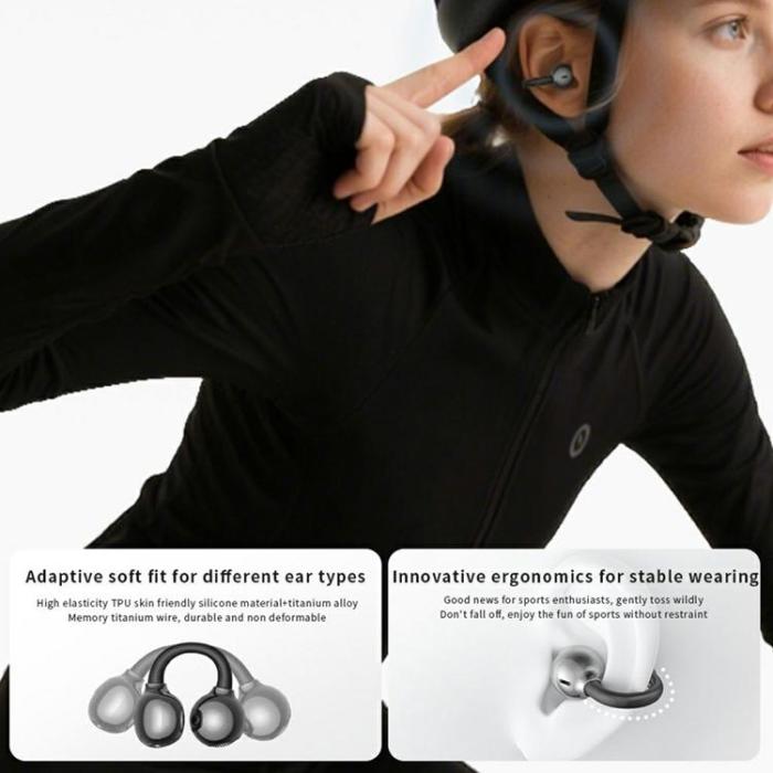 HTC - HTC In-Ear Trådlösa Sport Hörlurar Bluetooth 6.0 Clip-On NE55