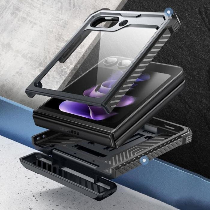 UTGATT - SupCase Galaxy Z Flip 5 Mobilskal Armorbox - Svart