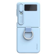 Nillkin - NILLKIN Mobilskal till Galaxy Z Flip4 5G i Bl&aring; - Drop-proof med Ring