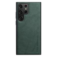 X-Level - X-LEVEL Bojue-3 Mobilskal till Samsung Galaxy S24 Ultra PU L&auml;der Gr&ouml;n