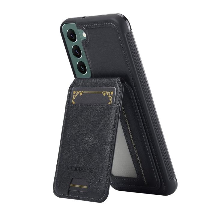 LC.imeeke - LC.IMEEKE L3 Samsung Galaxy S22 5G Fodral - KonstLäder - Svart