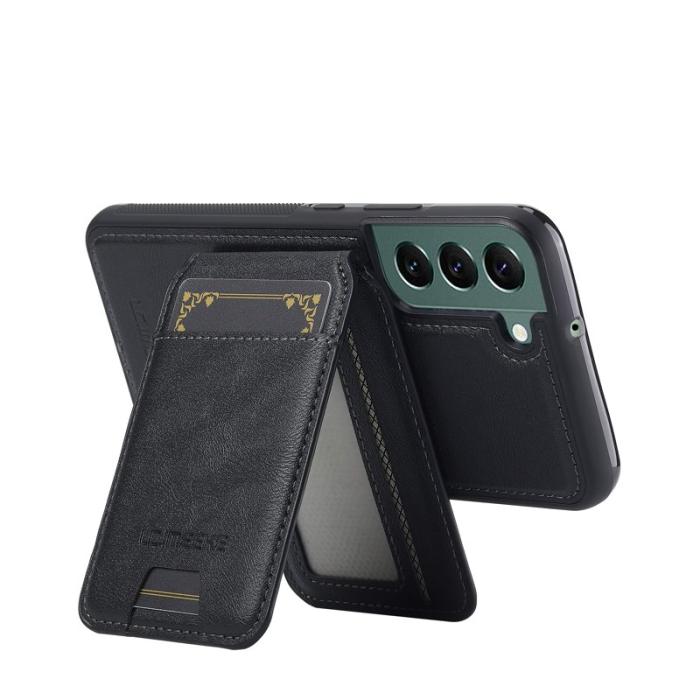 LC.imeeke - LC.IMEEKE L3 Samsung Galaxy S22 5G Fodral - KonstLäder - Svart
