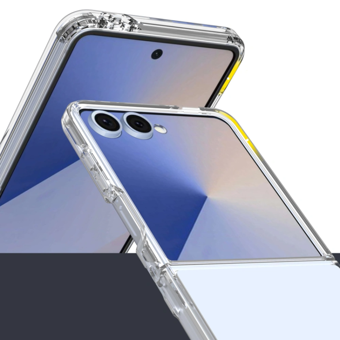 Tech-Protect - Tech-Protect Galaxy Z Flip 7 Mobilskal Flexair Hybrid - Clear