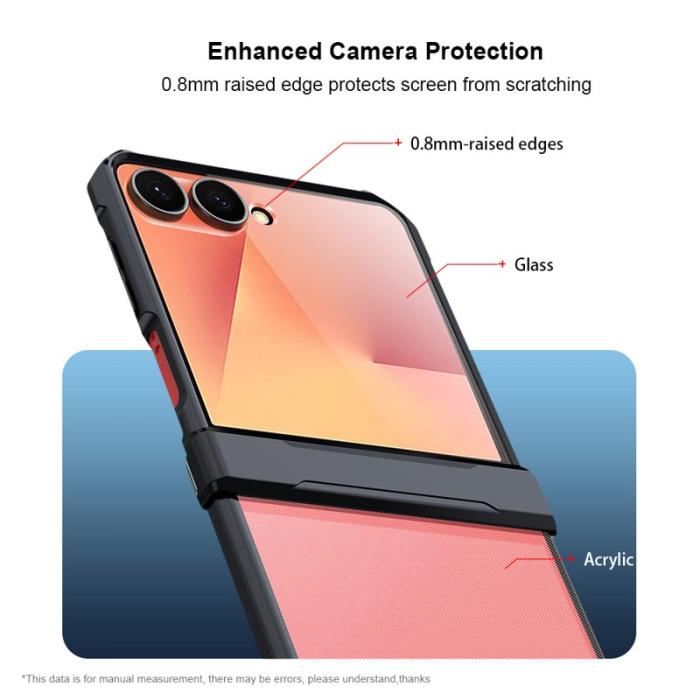 XUNDD - XUNDD Samsung Galaxy Z Flip7 Fodral TPU + Akryl Svart