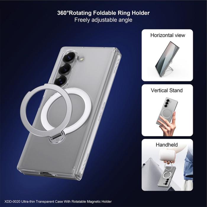 XUNDD - XUNDD Samsung Galaxy Z Fold5 Fodral MagSafe Kickstand Svart