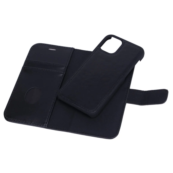 Radicover - RADICOVER iPhone 12 Mini Plånboksfodral Strålningsskydd läder - Svart