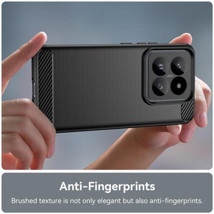 OEM - Xiaomi 14 Pro Mobilskal Carbon Fiber - Svart