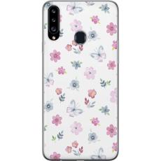 iSecrets - Mobilskal till Samsung Galaxy A20s med Blommor och fjärillar