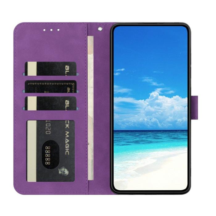 OEM - Samsung Galaxy S26 Ultra Fodral Konstläder Ställ - Lila