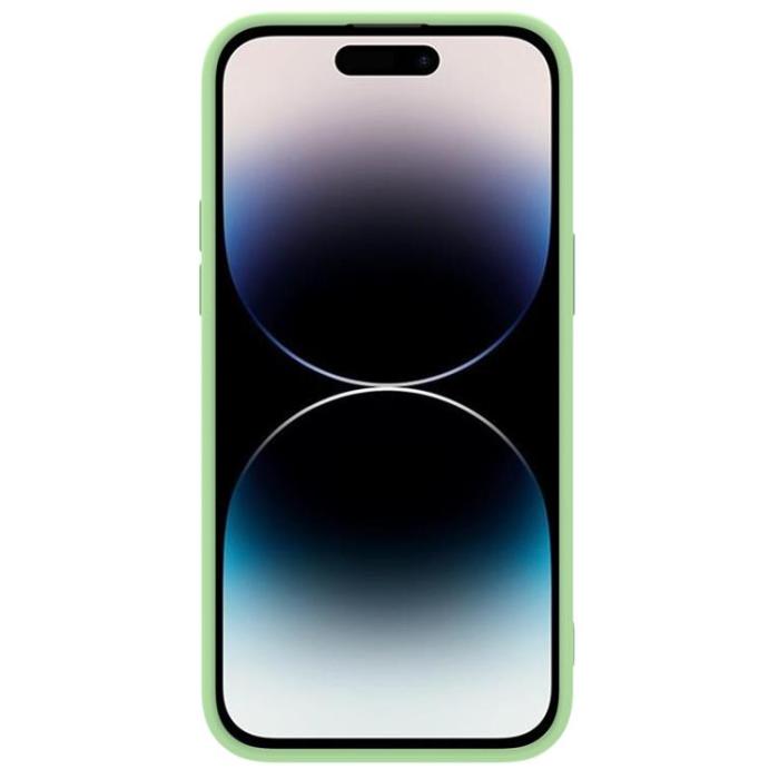 Nillkin - Nillkin iPhone 14 Pro Max Skal CamShield Silky Silicone - Grön