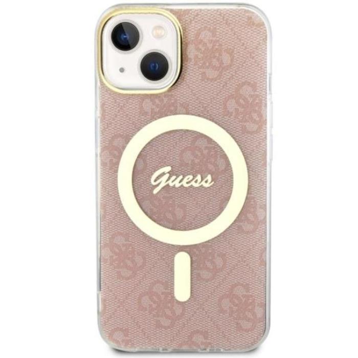 Guess - Guess iPhone 14 Plus Mobilskal MagSafe - Rosa