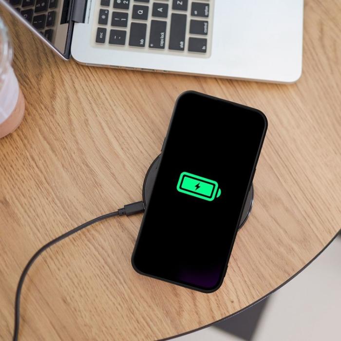 OEM - iPhone 15 Pro Mobilskal Magsafe Silikon - Svart