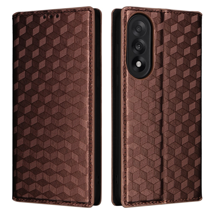 A-One Brand - OnePlus Nord 5 Plånboksfodral Rhombus Imprint - Brun