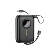 Dudao - Dudao Powerbank K14 10000mAh med USB-C /Lightning Kabel - Svart