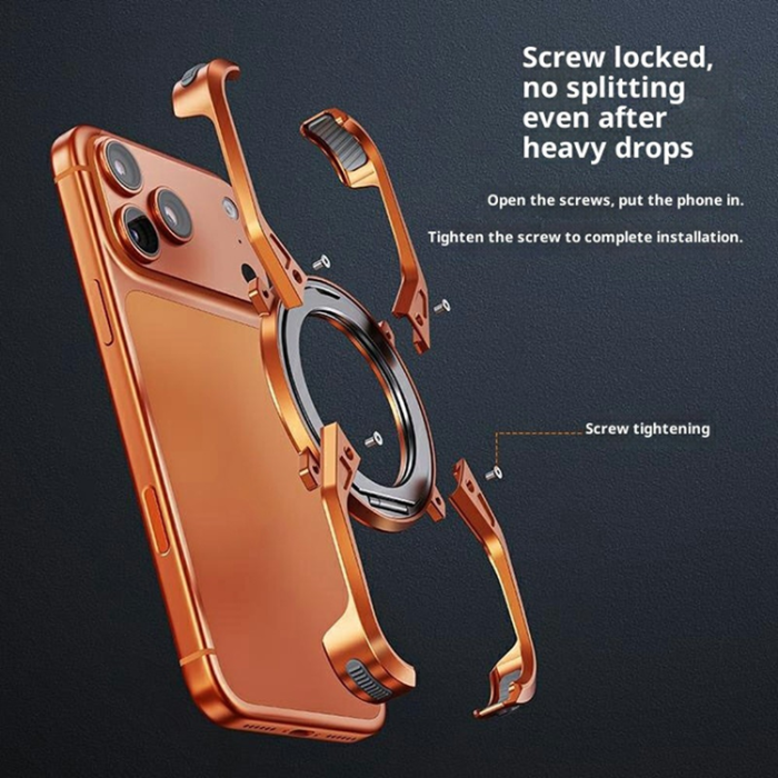 A-One Brand - iPhone 17 Pro Mobilskal Bumper Frameless Kickstand