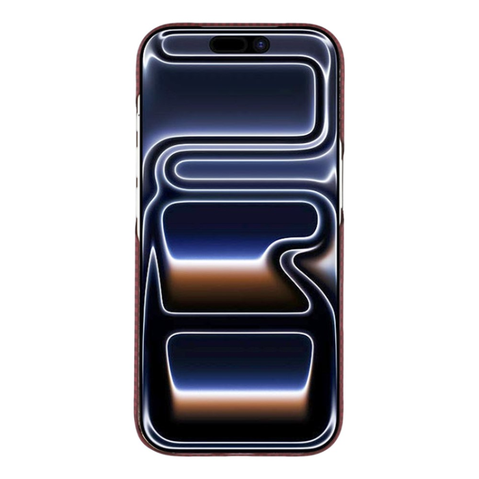 A-One Brand - iPhone 17 Pro Max Mobilskal MagSafe Carbon Fiber - Vinröd