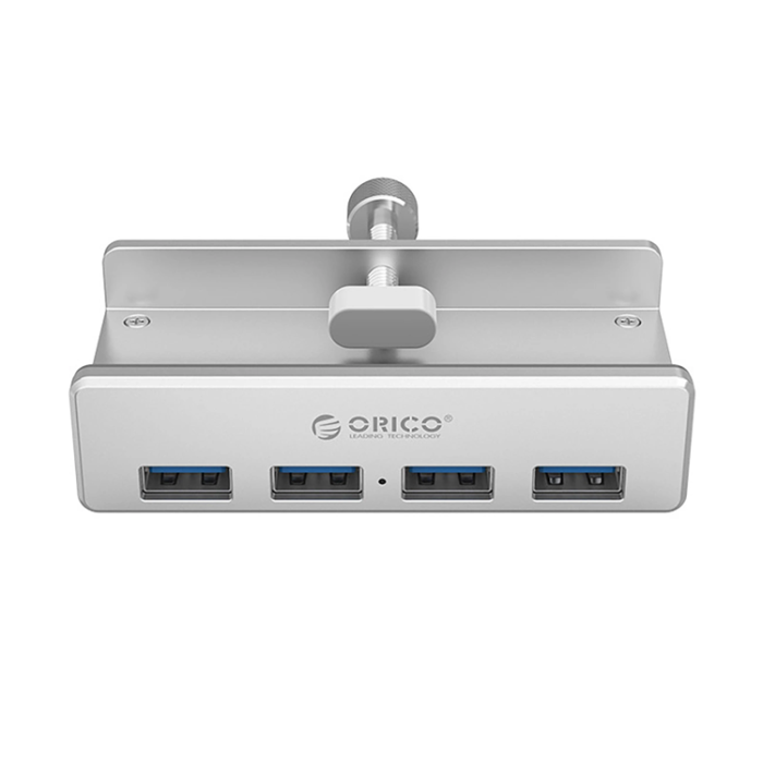 ORICO - Orico Hubklämma-monterad 4xUSB-A 3.0 - Silver