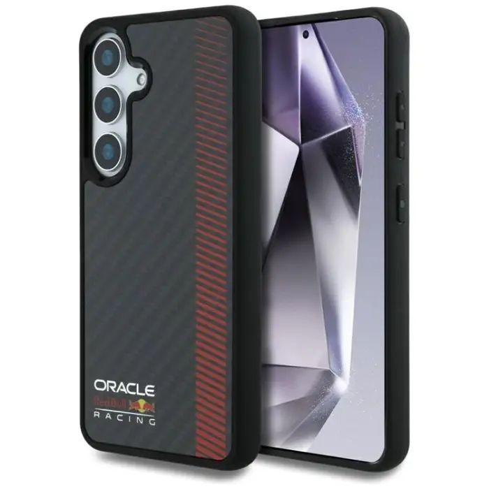 Red Bull - Red Bull Galaxy S25 Plus Mobilskal MagSafe Carbon Fiber Powerbar - Svart