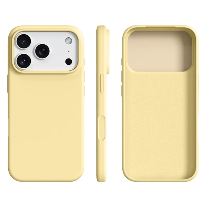 A-One Brand - iPhone 17 Pro Max Mobilskal Ultra Thin Silikon - Ljus Gul