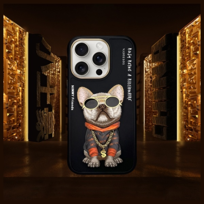 NIMMY - Nimmy iPhone 16 Pro Max Mobilskal Glasses Cool Dog - Svart