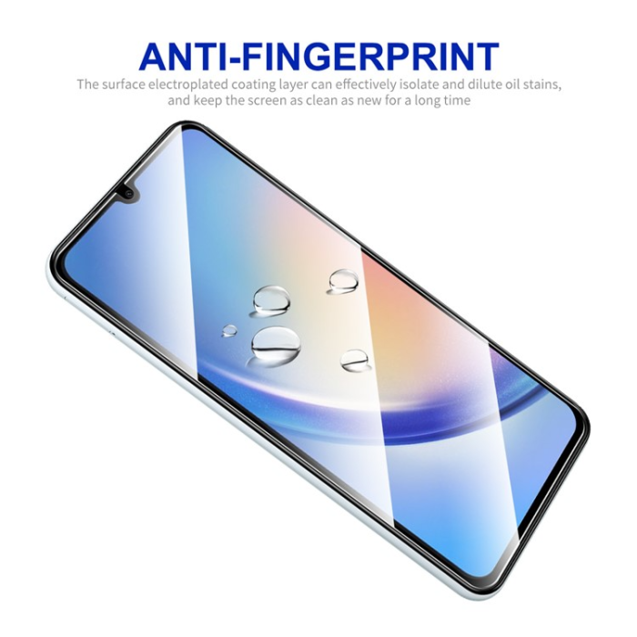Boom of Sweden - [2-PACK] Galaxy A34 5G Härdat Glas Skärmskydd - Svart