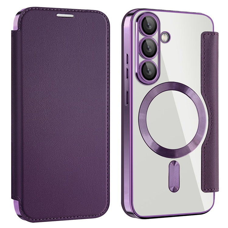 Galaxy S25 Plånboksfodral MagSafe RFID Blocking - Lila | 2353 | AlltMobil