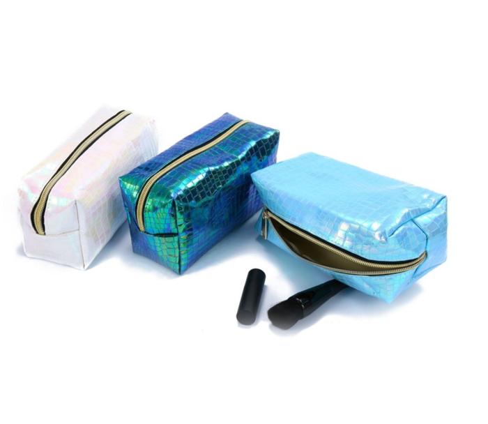 UTGATT1 - Cosmetic Laser Croco Bag - Blå
