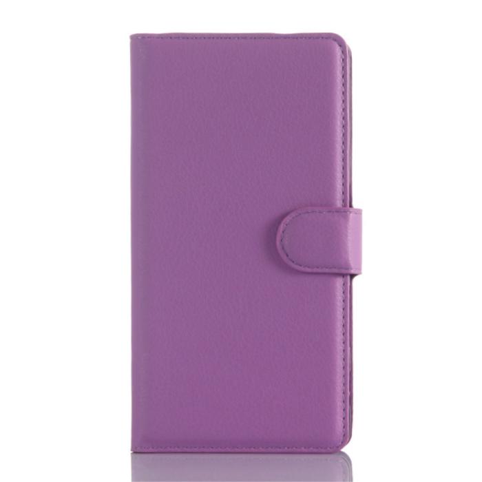 A-One Brand - Plånboksfodral till Sony Xperia Z5 Premium - Lila