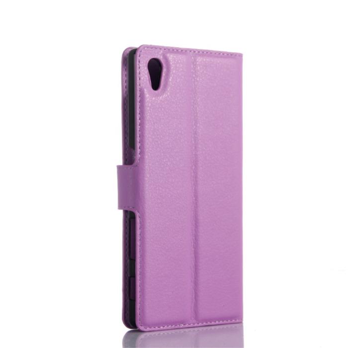 A-One Brand - Plånboksfodral till Sony Xperia Z5 Premium - Lila