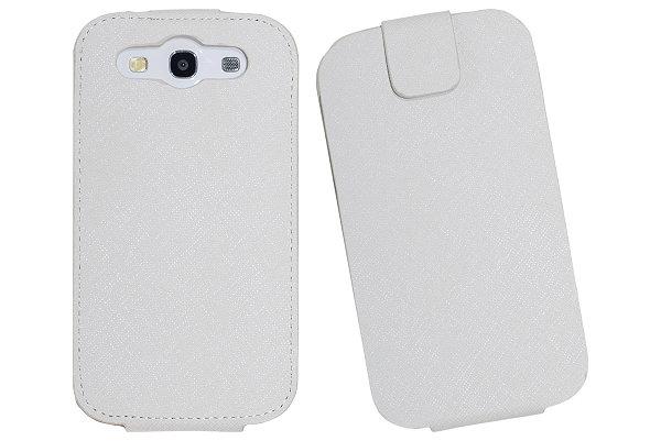 Luxury flip mobilväska till Samsung Galaxy S3 i9300 (Vit) | 2353 | AlltMobil