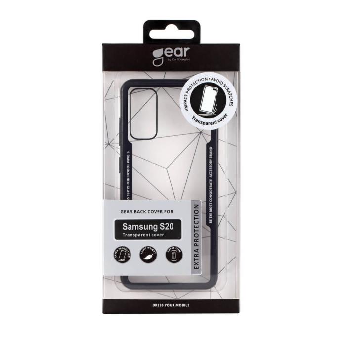 GEAR - GEAR Mobilskal med Tempererat Glas Svart Samsung S20