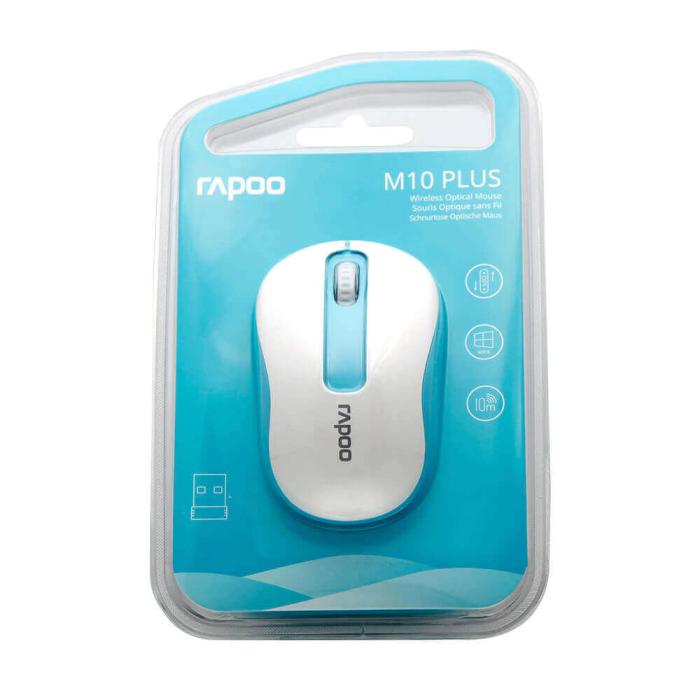 Rapoo - RAPOO Mus M10+ 2.4 GHz Trådlös Optisk Blå
