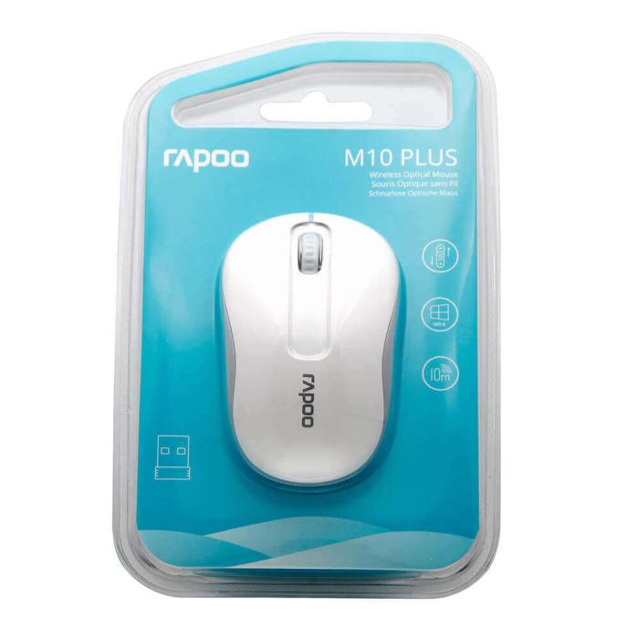 Rapoo - RAPOO Mus M10+ 2.4 GHz Trådlös Optisk Vit