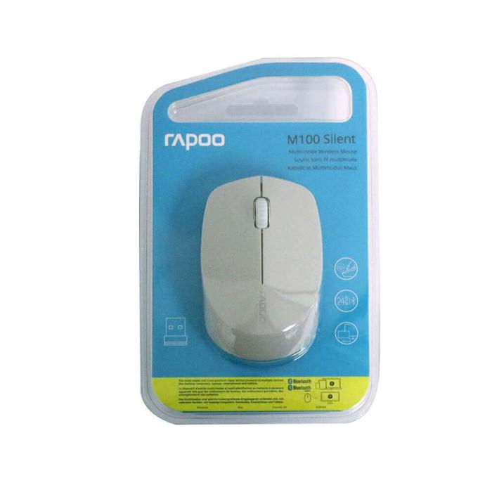 Rapoo - RAPOO Mus M100 Multi-Mode Trådlös Optisk Ljusgrå