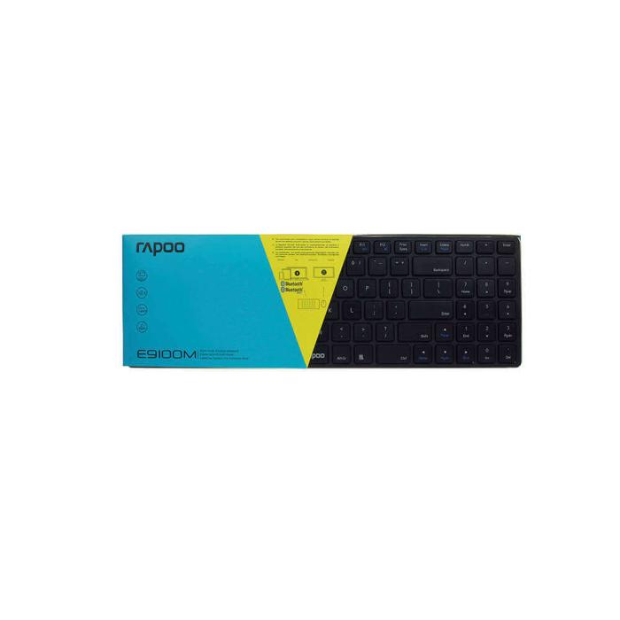 Rapoo - RAPOO Tangentbord E9100M Multi-Mode Trådlös Svart