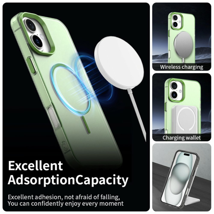 A-One Brand - iPhone 17 Mobilskal MagSafe Candy Color - Grön
