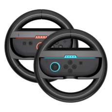 A-One Brand - Racingratt f&ouml;r Nintendo Switch 2 Joy-Con-kontroll (2-pack) - Svart