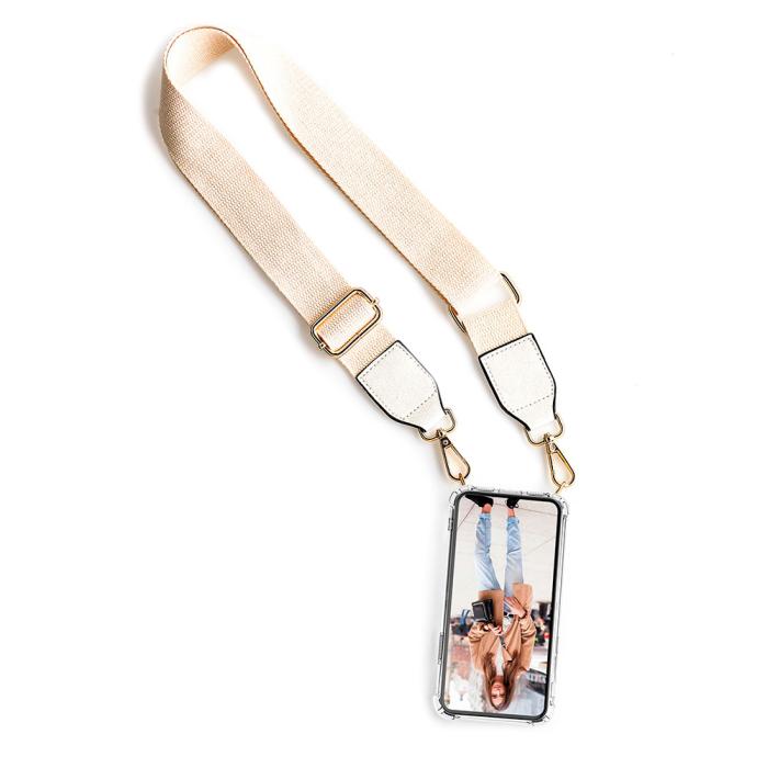 Boom of Sweden - BOOM iPhone 14 Pro Max skal med mobilhalsband - Belt White