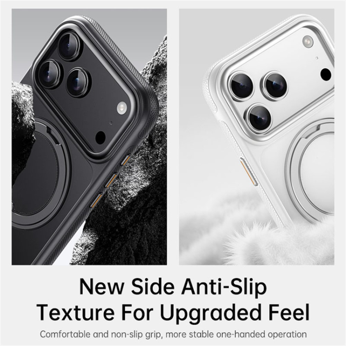 A-One Brand - iPhone 17 Pro Mobilskal MagSafe Kickstand TPU PC - Transparent
