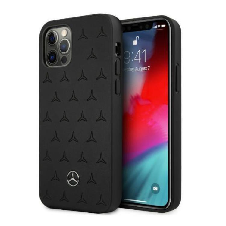 Mercedes iPhone 12 Pro Max Skal Läder - Svart | 2353 | AlltMobil