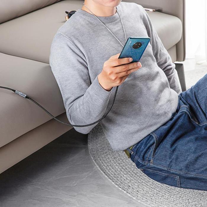 Ugreen - Ugreen Förlängning Kabel USB-C Hane Till USB-C Hona 1m - Grå
