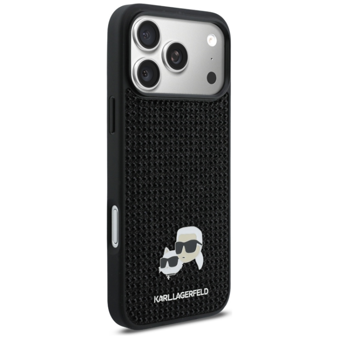 KARL LAGERFELD - Karl Lagerfeld Mobilskal iPhone 17 Pro Max Rhinestones Karl&Choupette Pin