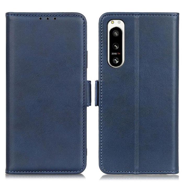 UTGATT1 - Sony Xperia 5 IV Plånboksfodral PU Läder - Blå