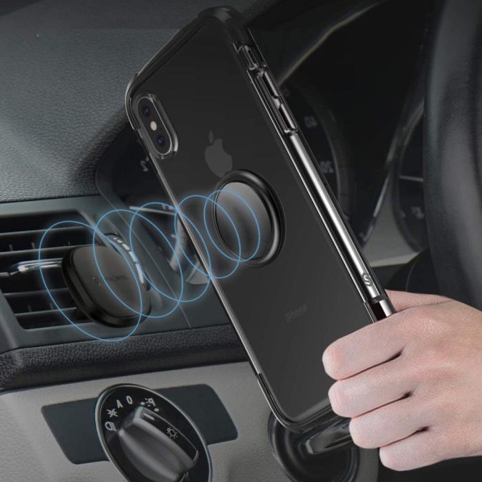 Tech-Protect - Tech-Protect Multifunktionell Fingerhållare för Mobil - Svart