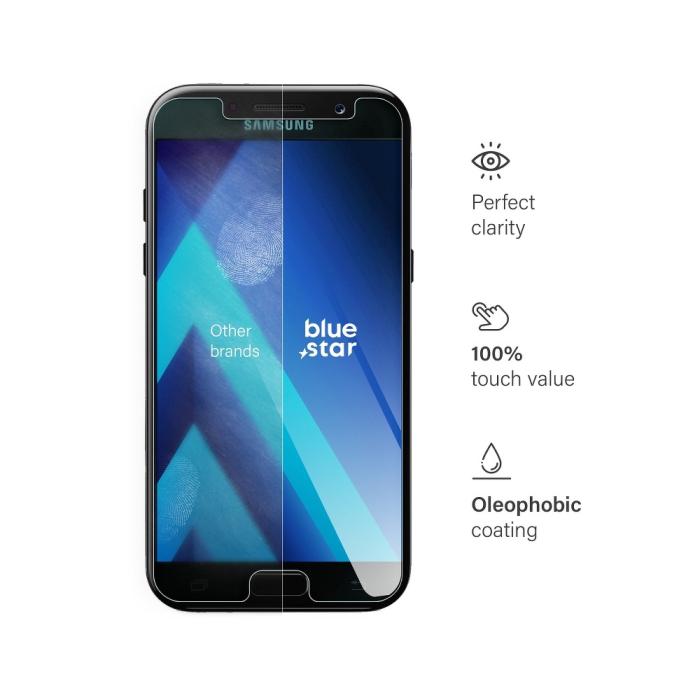 Blue Star - Blue Star Härdat Glas Skärmskydd till Samsung A5 2017